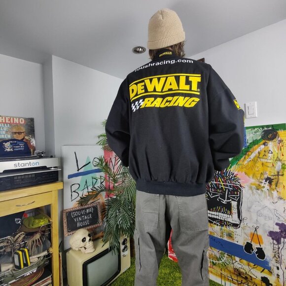 Authentic 'Nascar' team caliber black Matt Kenseth DeWALT racing 17 jacket 2XL - Picture 2 of 4